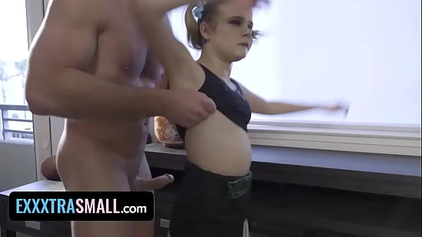 Exxxtra Small – Gorgeous Tiny Blonde Will Do Anything To Get Into The Team Even Banging Her Coach
