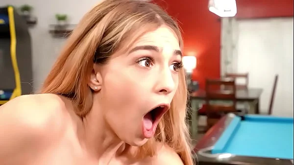 She gets fucked by her stepbrother after he fucked their stepdad’s new milf girlfriend