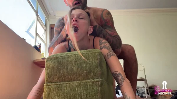 “Wrong hole!!” Butt she liked it. First time anal, rough and passionate couple fuck.
